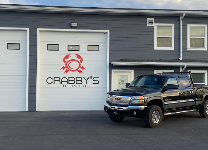 Crabby's Electric shop and truck in Lethbridge, Alberta
